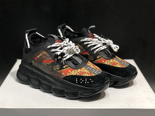 Italian luxury jewelry Versace_Versace 18 autumn and winter new men and women fashion trends thick bottom low-top casual sports shoes 36-45 yards-8841ecf7